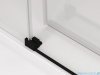 Ronal Cadura Black Line drzwi przesuwne 140cm jednoskrzydłowe prawe z polem stałym profile czarny mat CAS2D1400607